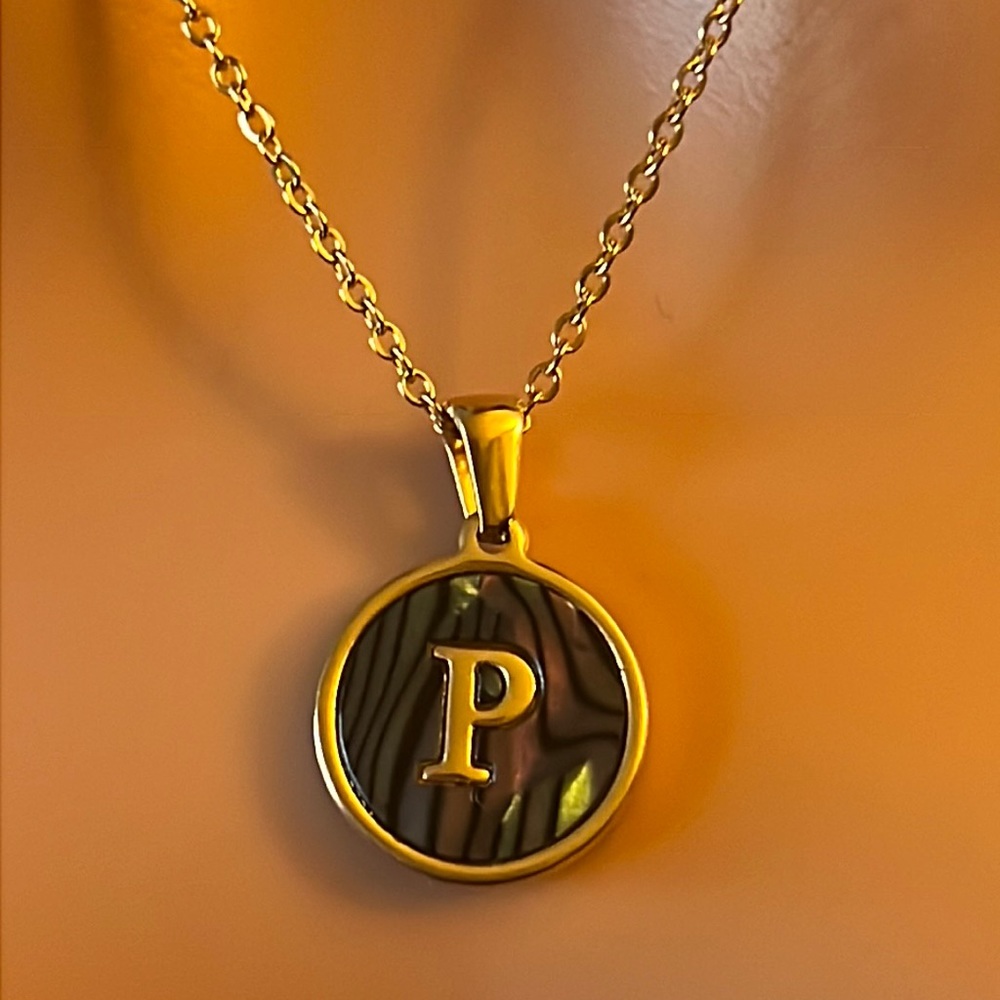 P Letter Necklace